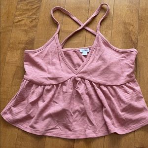 Pink Garage tank cropped top